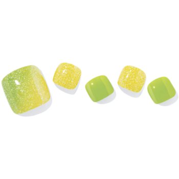 ohora Semi Cured Gel Pedicure Strips P Limeade folii autocolante pentru unghii pentru picioare